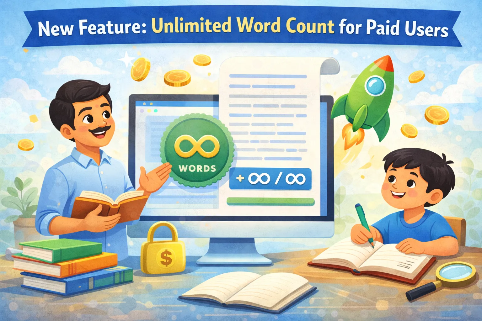 New Feature: Unlimited Word Count for Paid Users